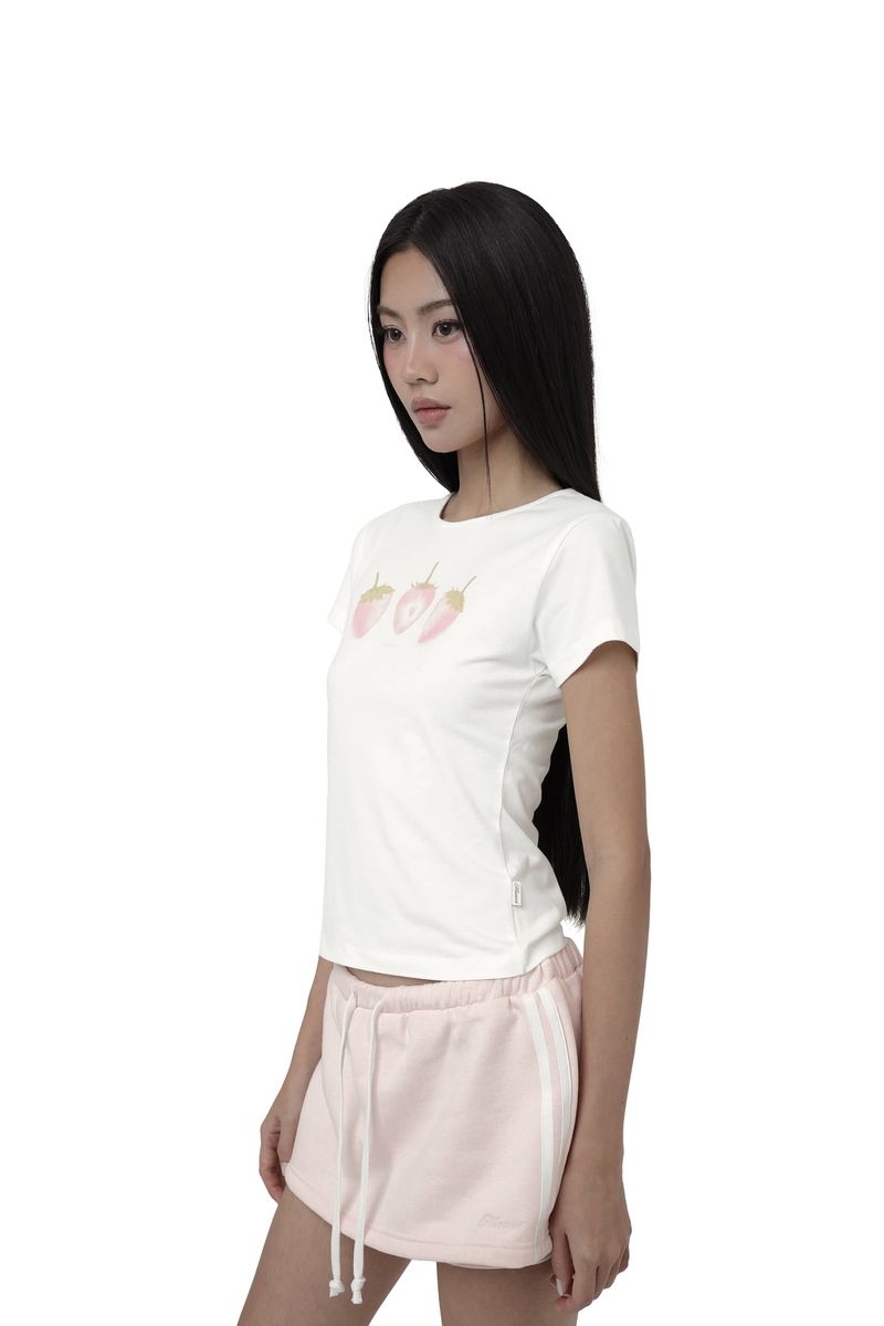 Red strawberry pastel top