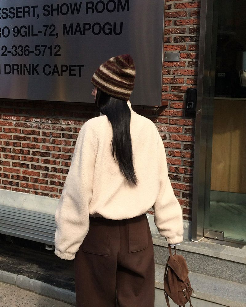 [ORIGINAL] Cable Wool Fleece Jumper