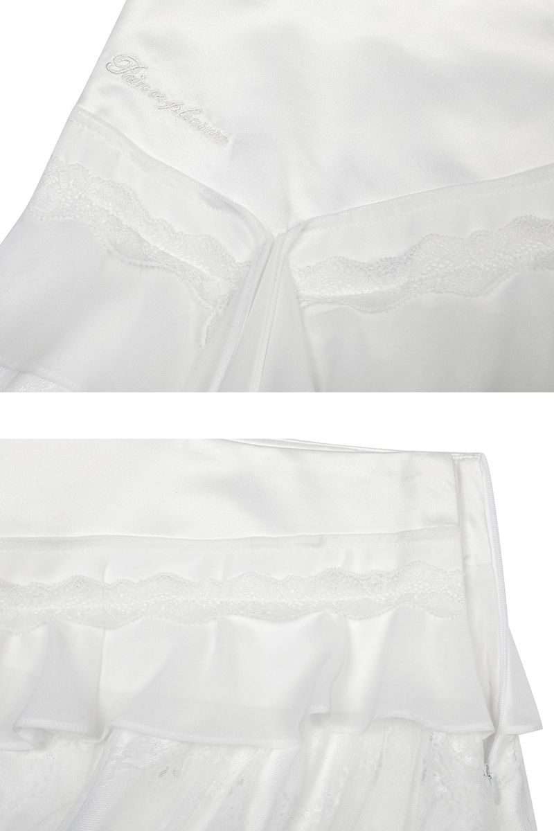 SWAN SKIRT white