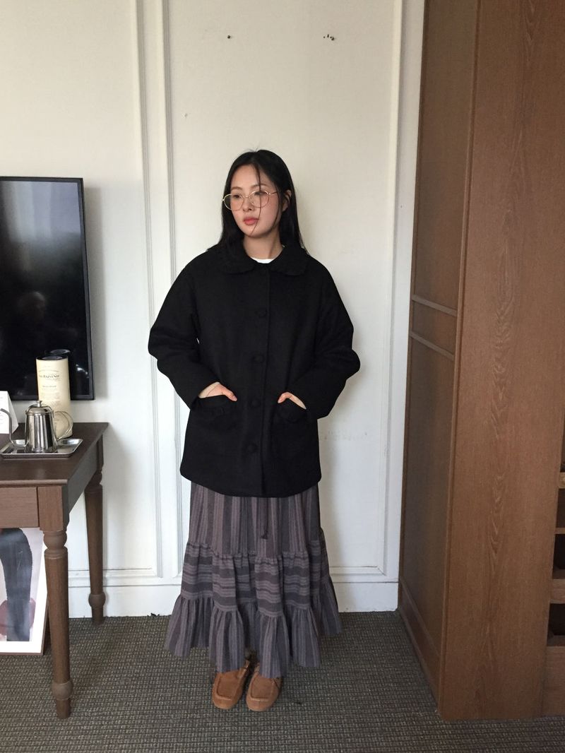 [MD Pick]Winder Stripe Skirt (1color)