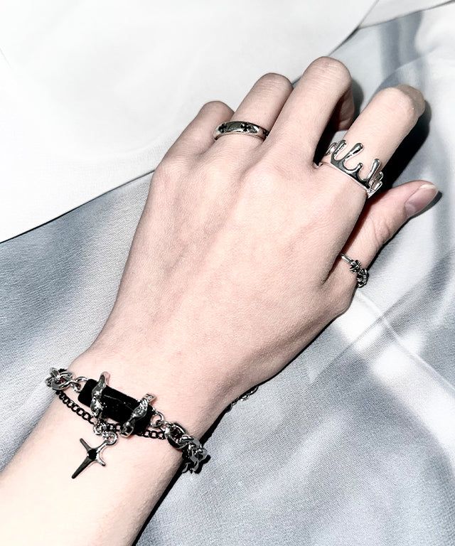 Black Mood Square Bracelet
