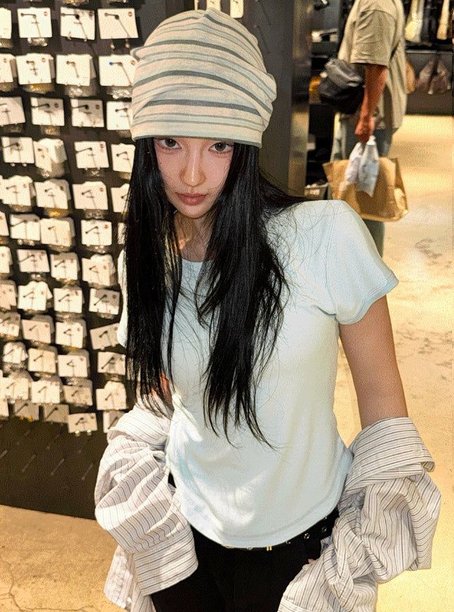 Cloud Stripe Beanie