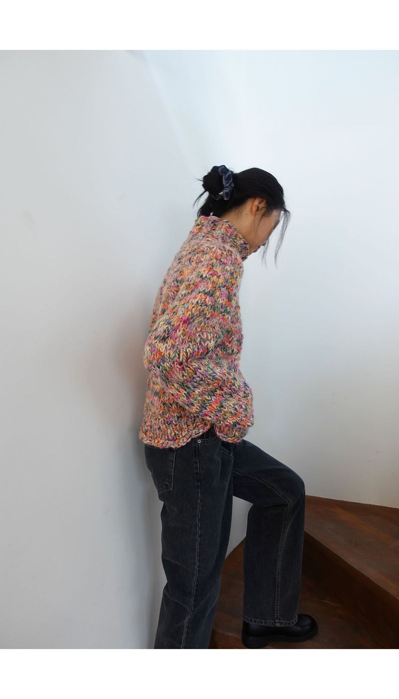 CANDY handmade sweater (with beanie)