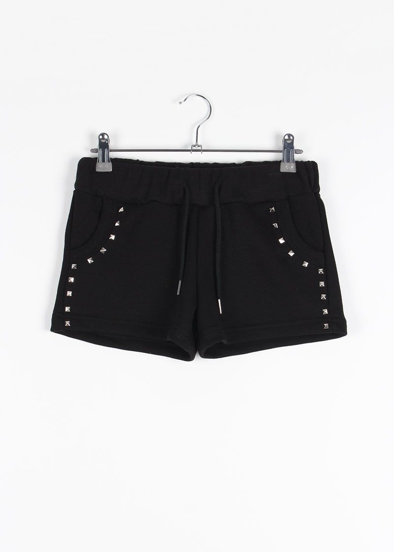 SQUARE STUD MINI SHORTS