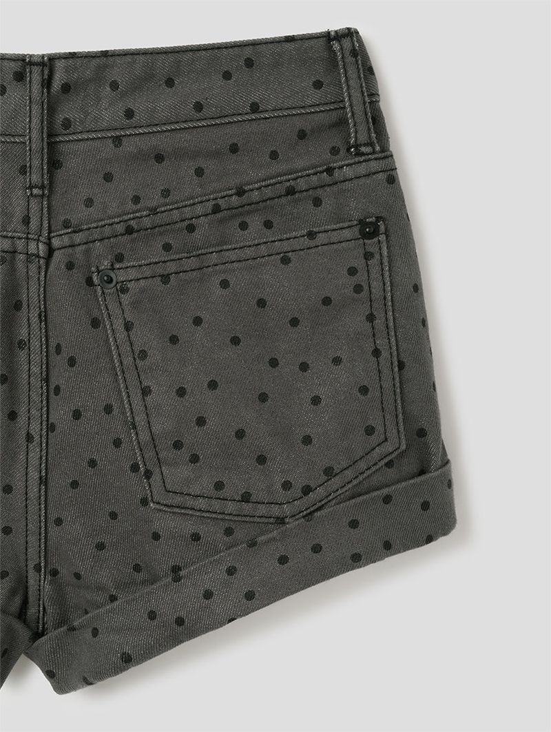 NONFADE DOT DENIM SHORTS (2C)