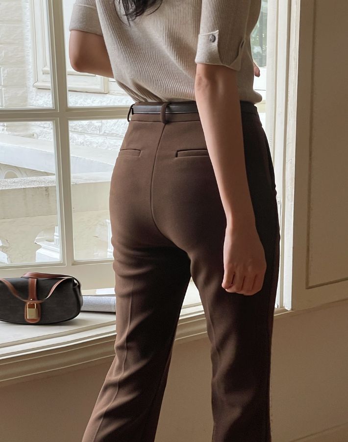 Masen Banding Span Bootcut Slacks