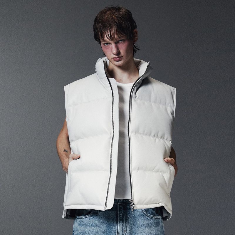 LMN3011（エルエムエヌ3011）の「BOLDEST GOOSE PADDED VEST-WHITE（Jackets/Outerwear）」