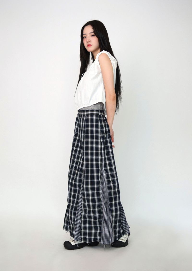 layered banding tank top