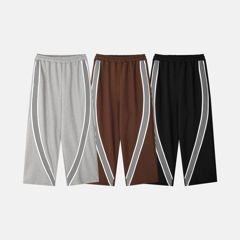 Bant Diagonal Track Wide Sweatpants 3C