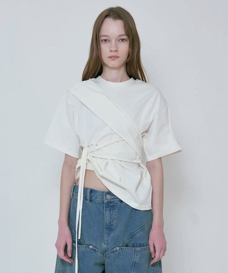 VIAVANDA（ヴィアヴァンダ）の「4WAY HOLLOW TEE（Tops）」