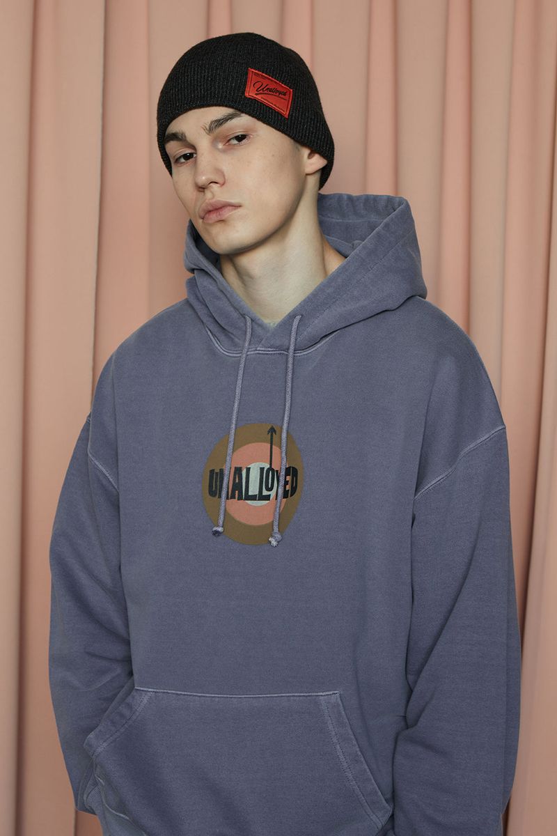 LOGO LABEL BEANIE / CHARCOAL