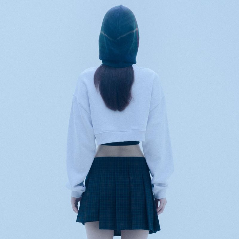 0 9 check pleats wrap skirt - GREEN