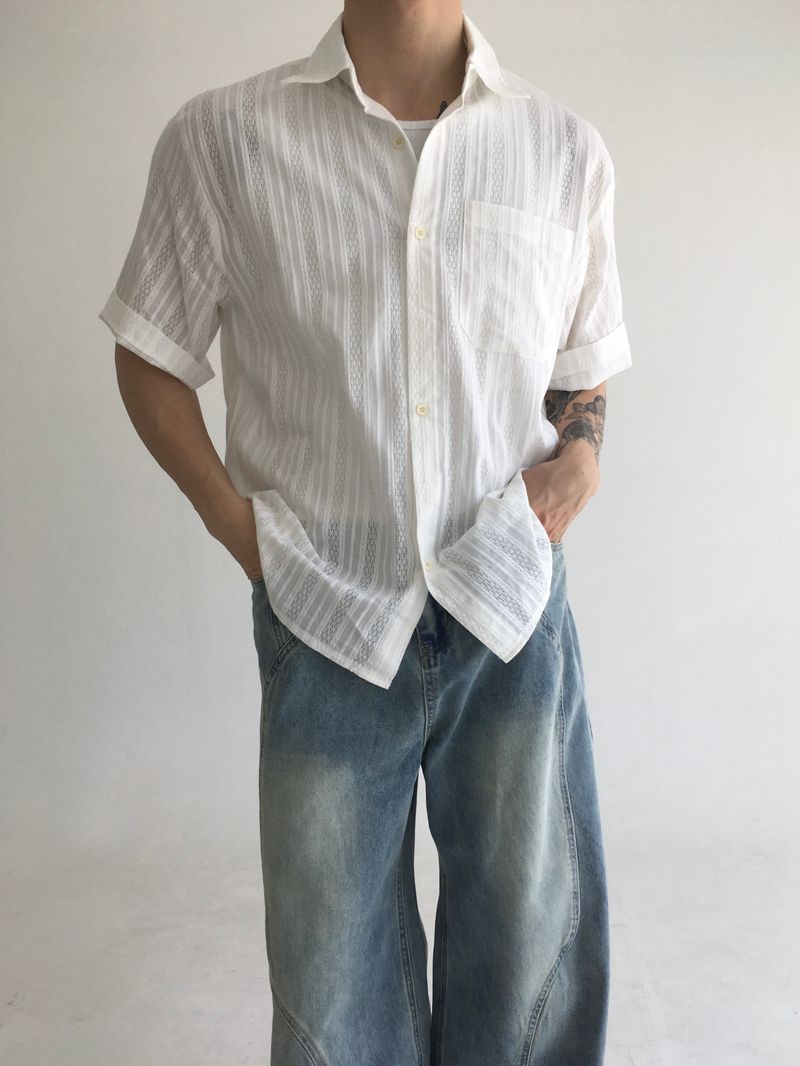 det short sleeve shirt(2colors)