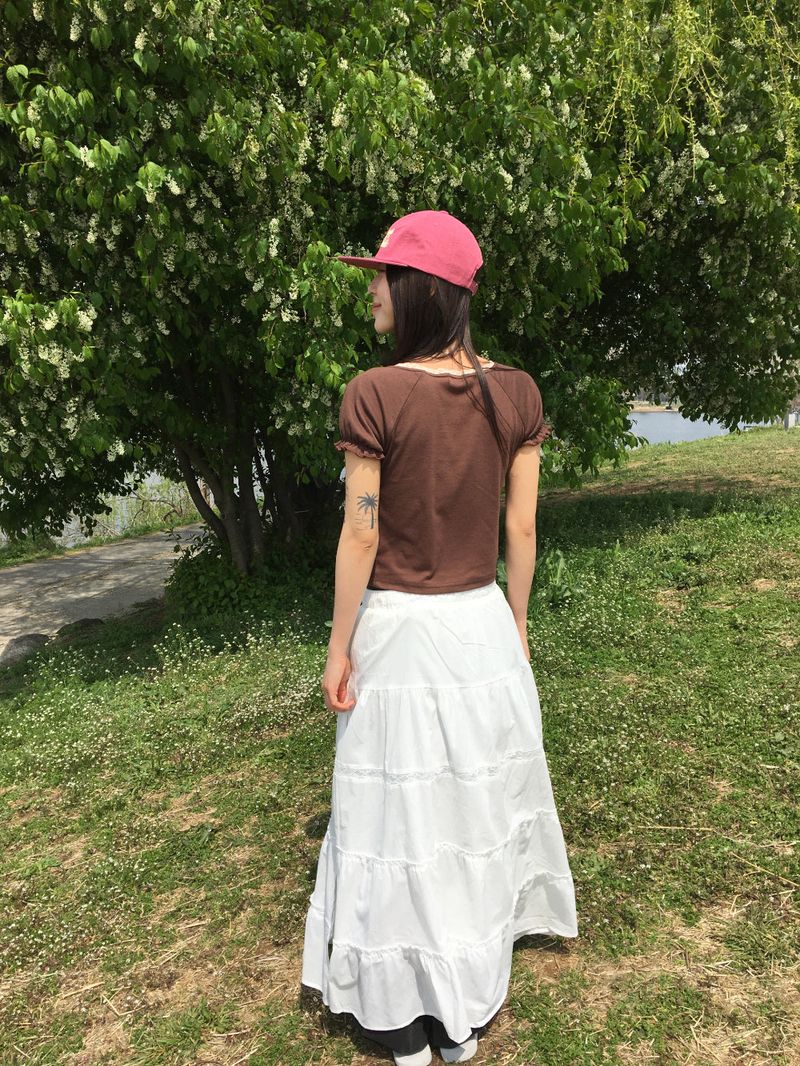 Lace shirring short sleeve(4color)