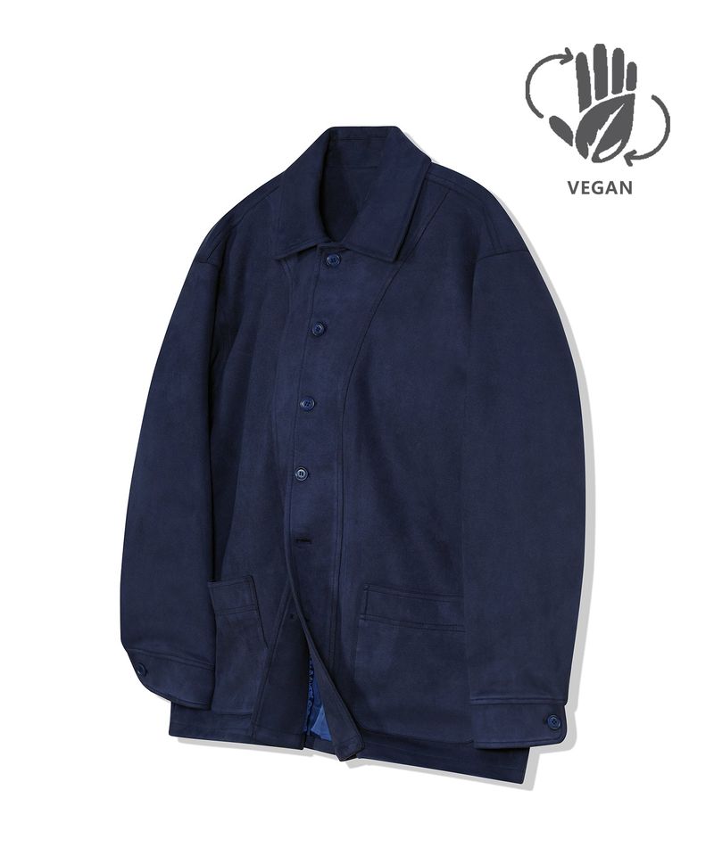 standard error（スタンダードエラー）の「87-STAN033 [Vegan Suede] Bold Waistich Suede Jacket Navy（Jackets/Outerwear）」