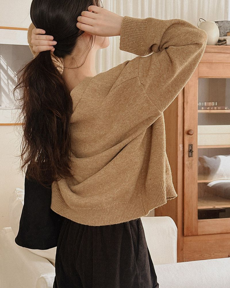 Aden V-knit cardigan