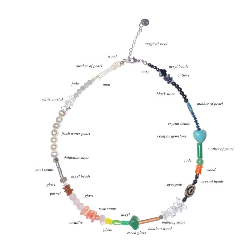 multi gemstone necklace 004