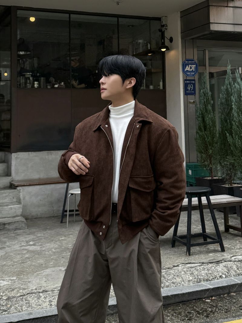 Mute suede cropped jacket