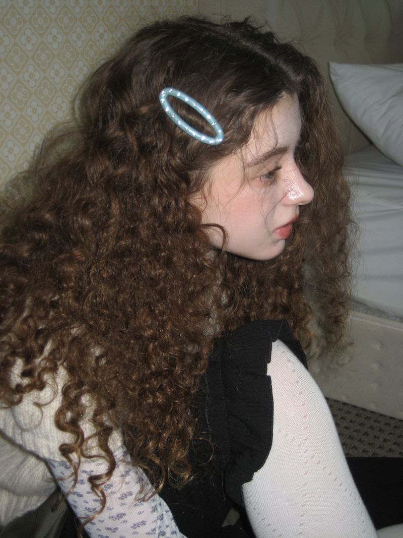 Dazzle cubic hair pin (Mint)