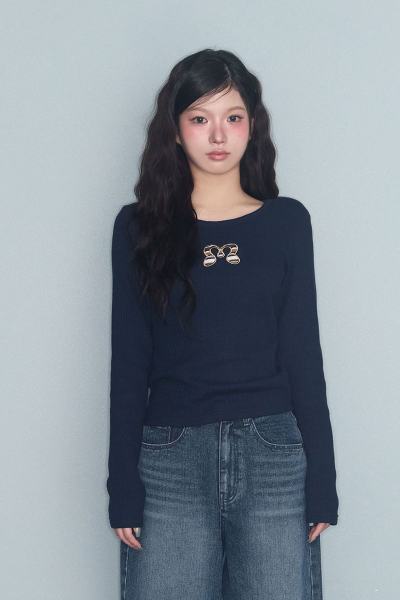 SYMBOL PATCH WAFFLE T NAVY