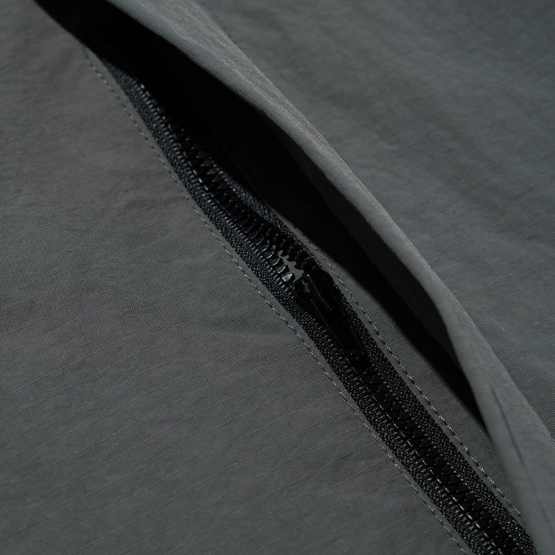RIPSTOP 2WAY ZIP-UP JACKET [S.GREY]