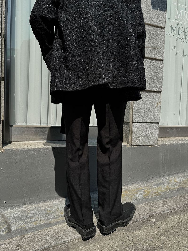 ASCLO Semi Wide Belt Slacks (4color)