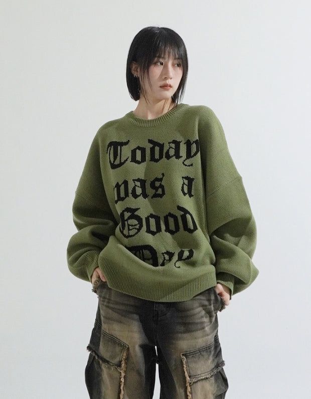 KIXI（キッシー）の「レタリングオーバーサイズヘビーニット（トップス）」