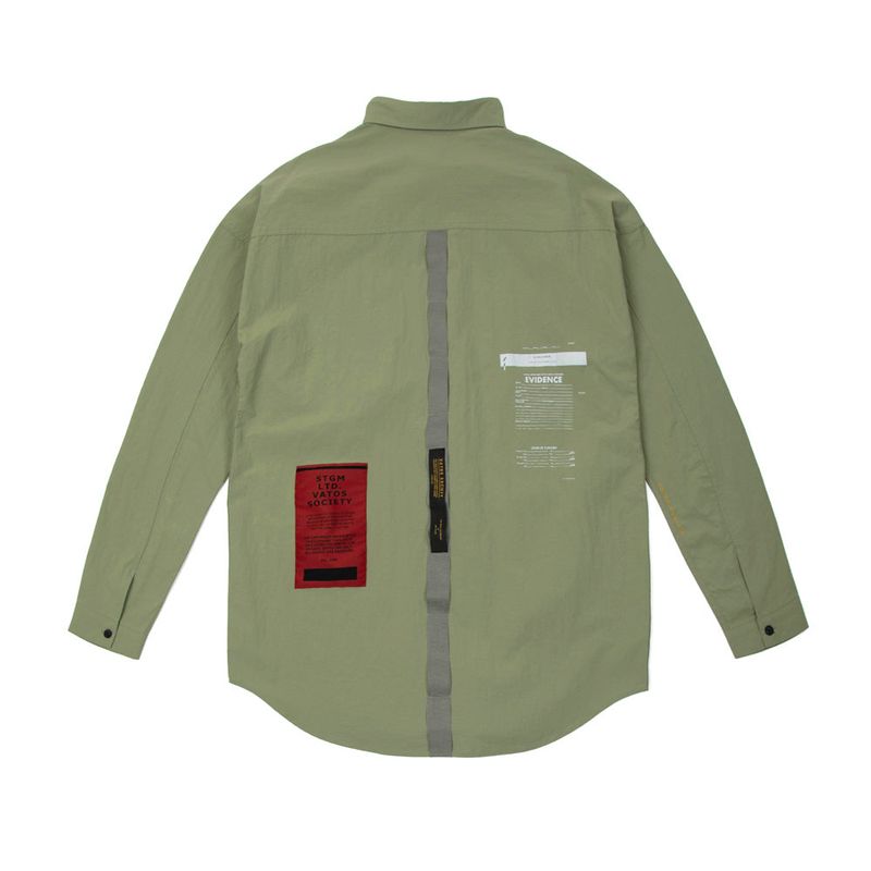 21SS TECH OVERSIZED SHIRTS OLIVE