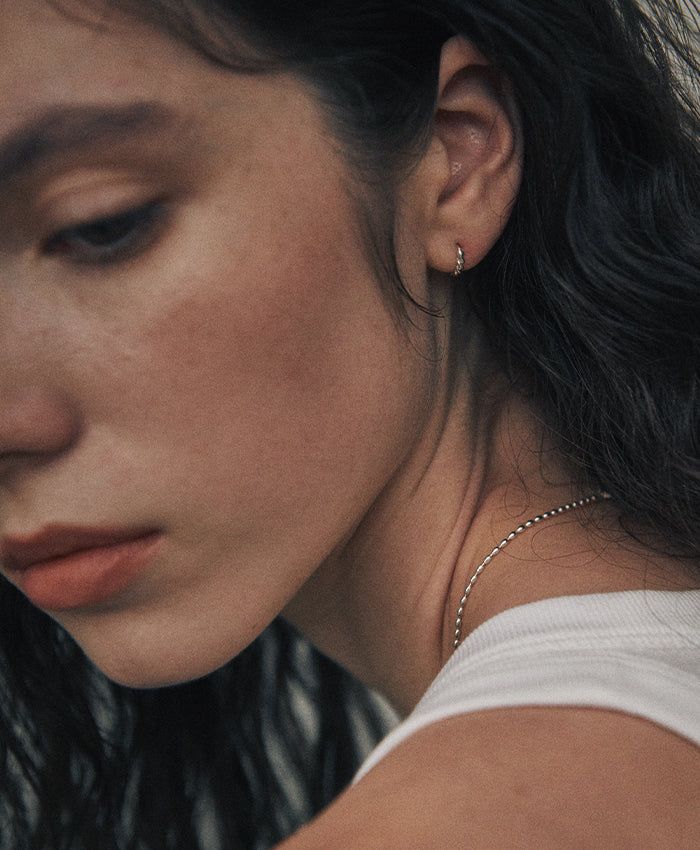 verte（ヴェフト）の「[925 silver] Deux.silver.196 / ミニバウトピアス (シルバー)（アクセサリー）」
