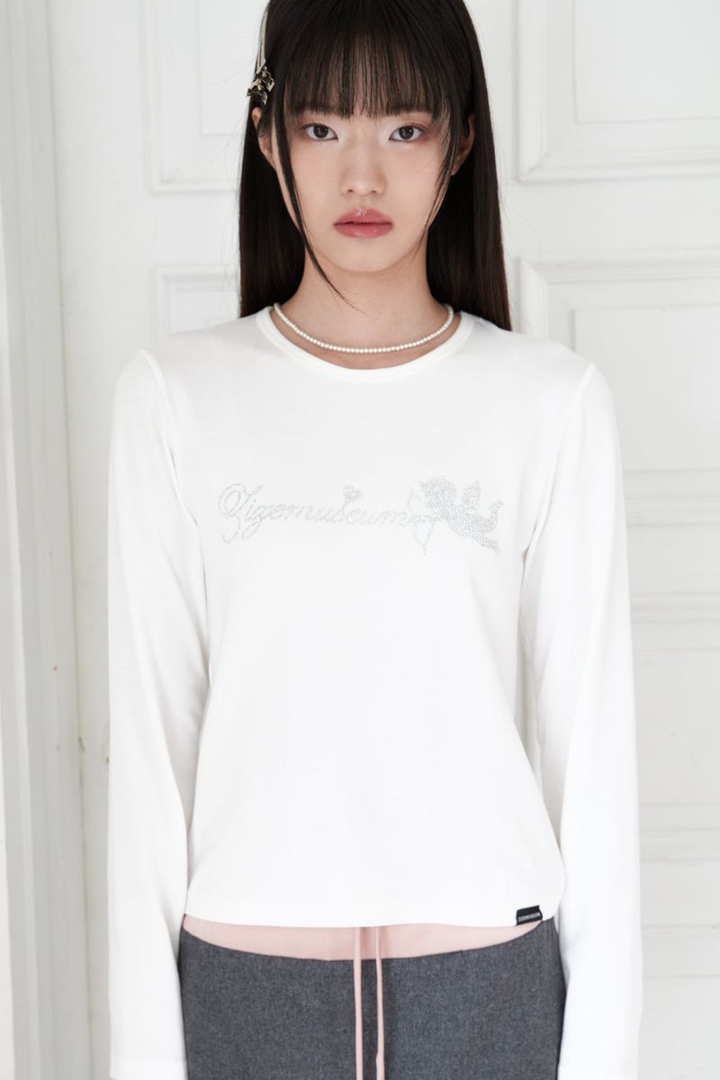 ZIZE ANGEL CUBIC T-SHIRTS (WHITE)