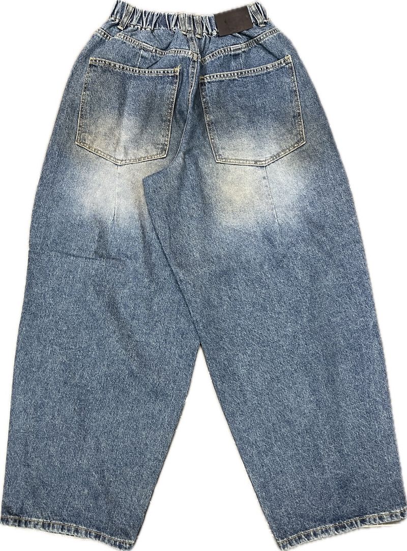 Biker Patch Denim Pants – M, L (3 Colors)