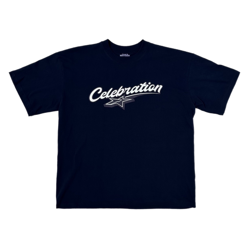 TOM'S BIRTHDAY（トムズバースデー）の「TBD Celebration OVER SIZE T-shirts NAVY（Tops）」