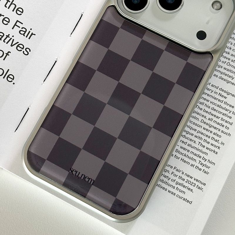 SUN CASE GRAPHIC CHECKER BOARD DEEP GRAY