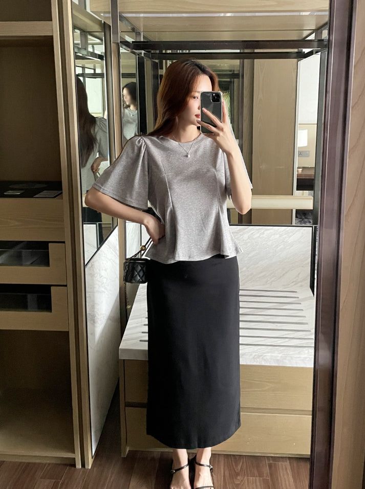 Moang Cut Puff Flare T-Shirt