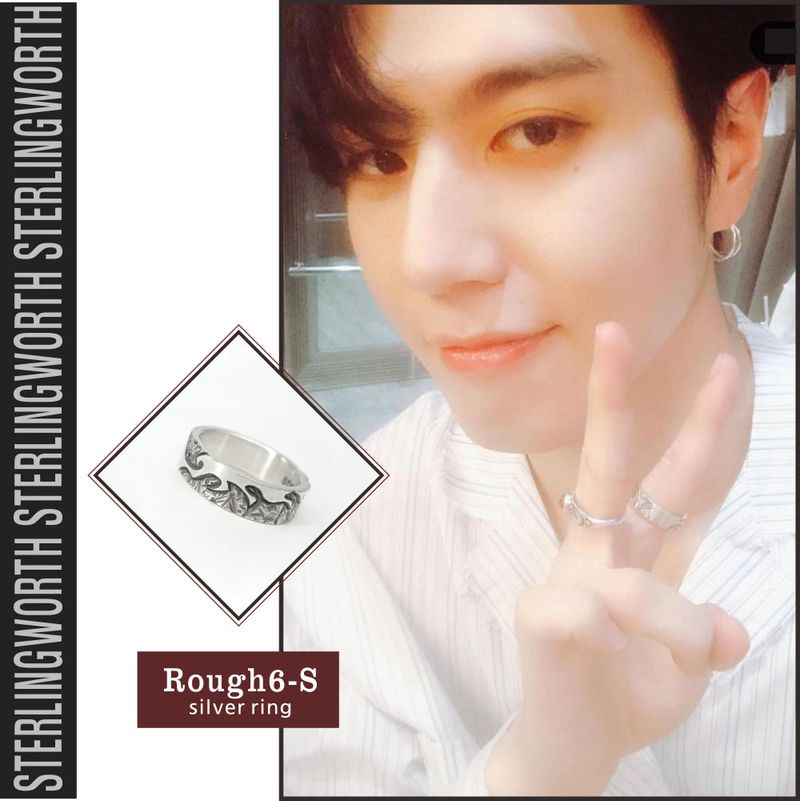 Rough6-S silver ring