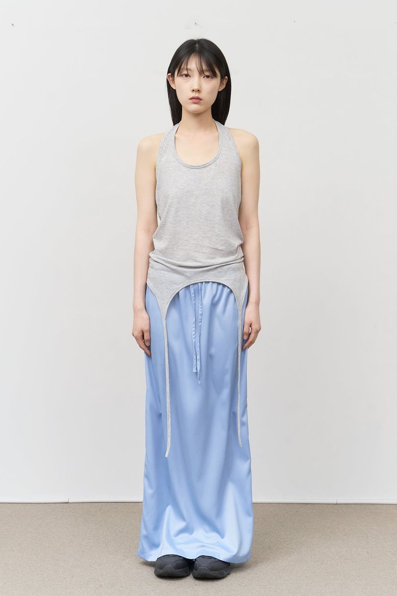 (W) Oslo Silk Long Skirt