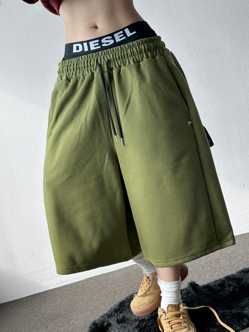 Pinter Snap Color Block Balloon Bermuda Shorts 7color