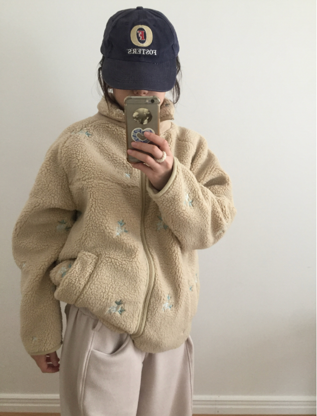 howu（ハウユ）の「フォグナーオーバーフィット刺繍ダンブルフリース（2c）（Jackets/Outerwear）」