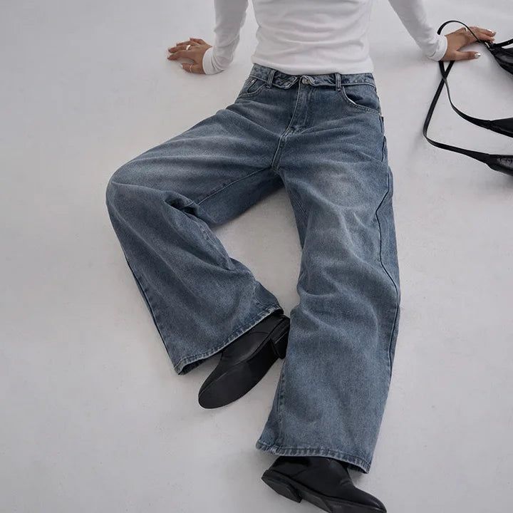 [Codern] Wide Denim Pants - 2 Colors