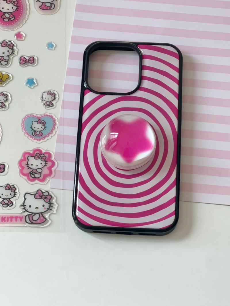 [MADE] bingle epoxy case + blur star tok SET (hot pink)