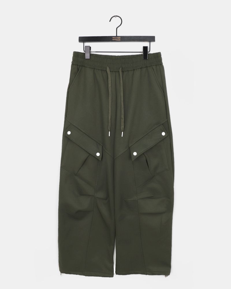 Daon Big-pocket Two-way Fleece Cargo Pants