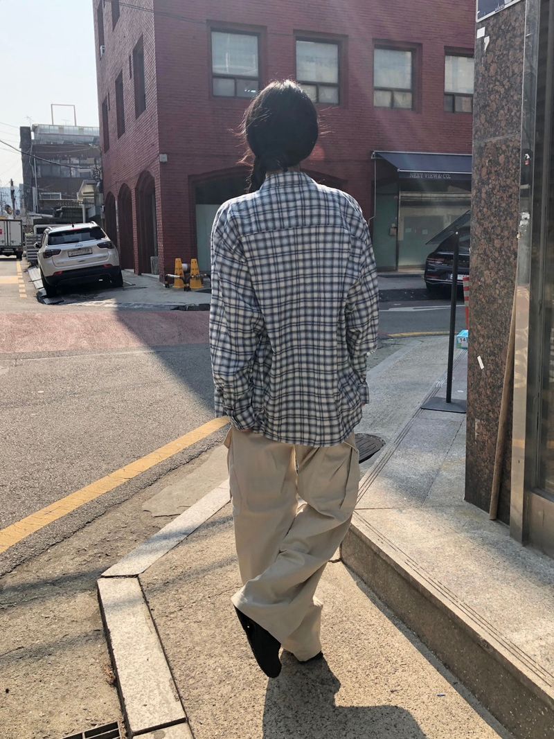 Cookie oversized Plaid Shirt