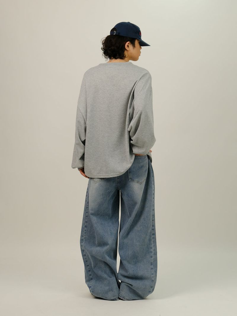 RU サイド ワイド バルーン デニム パンツ