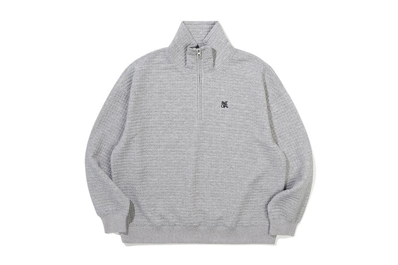 WAFFLE EMBOSS TURTLENECK_GREY