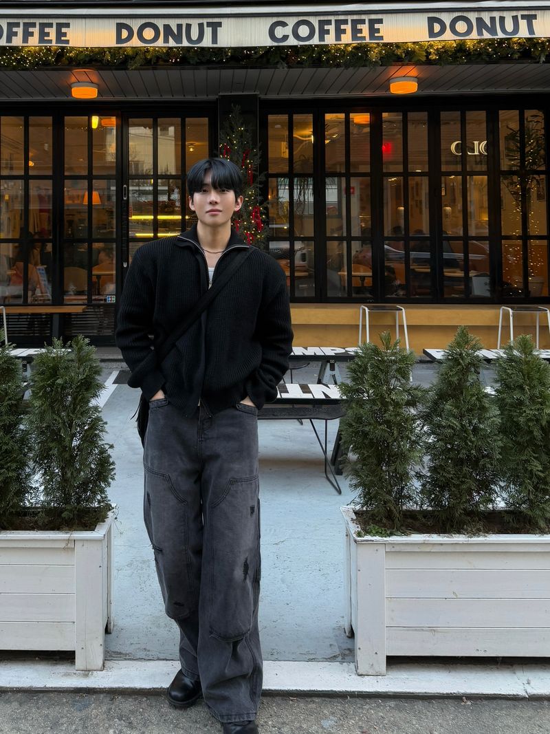 Double carpenter denim pants