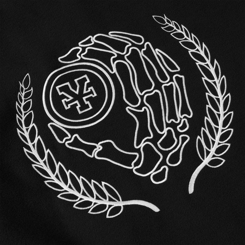University Felt Varsity Jacket - Black