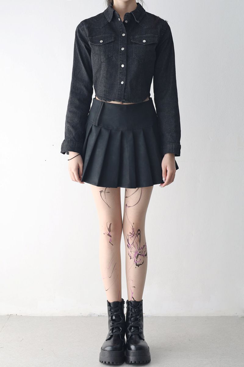 Mintini washed denim shirt