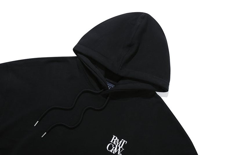RECENT LOGO HOODIE_BLACK