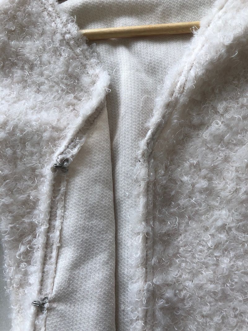 poodle fur cardigan