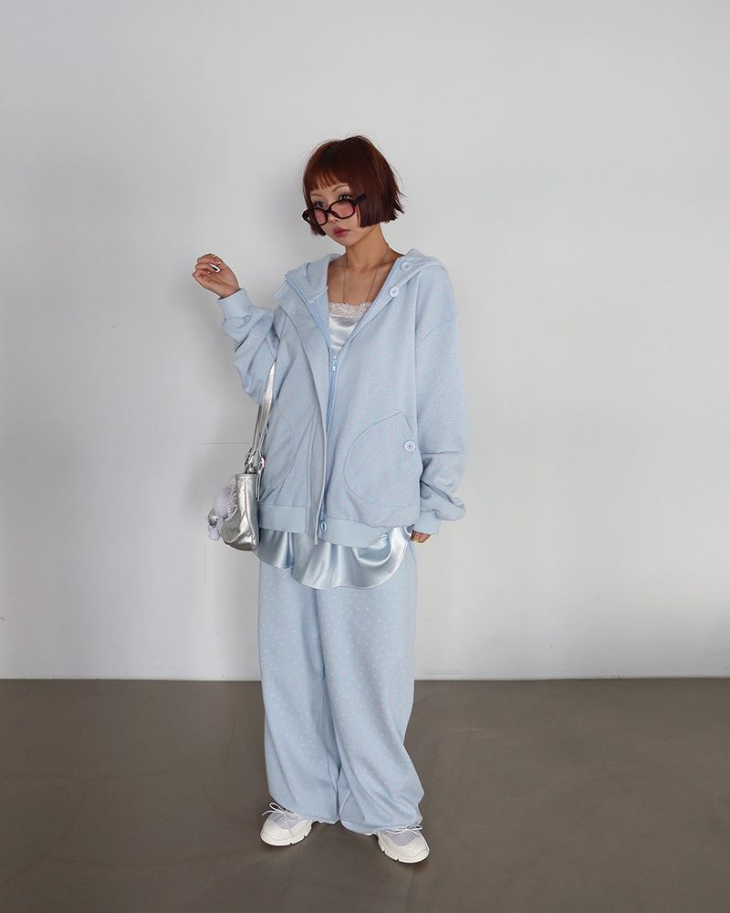 Flower Small Flower Jogger & Wide Pants
